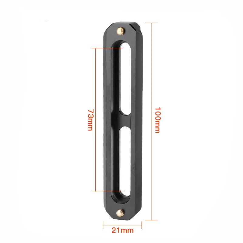 HDRIG Barra de riel NATO de liberación rápida estándar, 50mm / 70mm / 100mm de largo para manijas QR