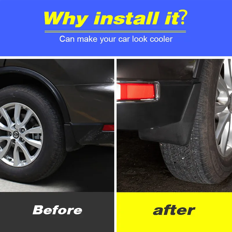 

Car Fender Wheel Cover Anti-Dirt Tire Mat For Nissan X-trail T32 Rogue 2014-2020 Exterior Decoration Mud Flaps Panel Accessories