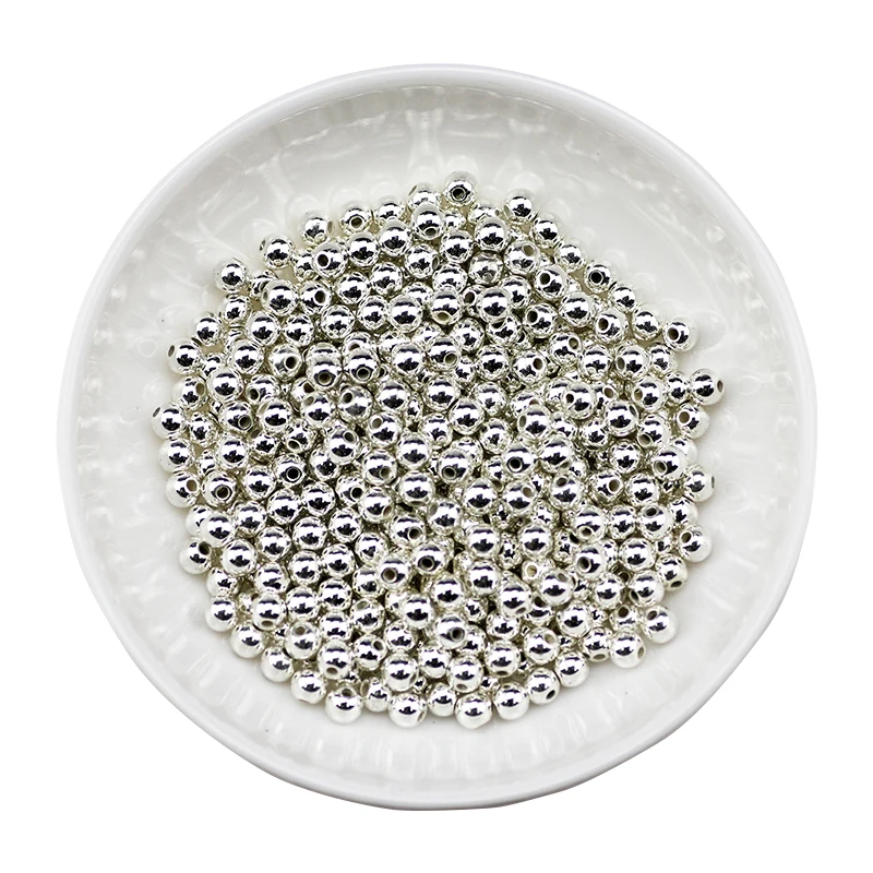 Cuentas de arroz acrílico de plástico dorado para accesorios de joyería, cuentas de agujero espaciador para suministros de fabricación de joyas, perles 8x4mm, 500 Uds.