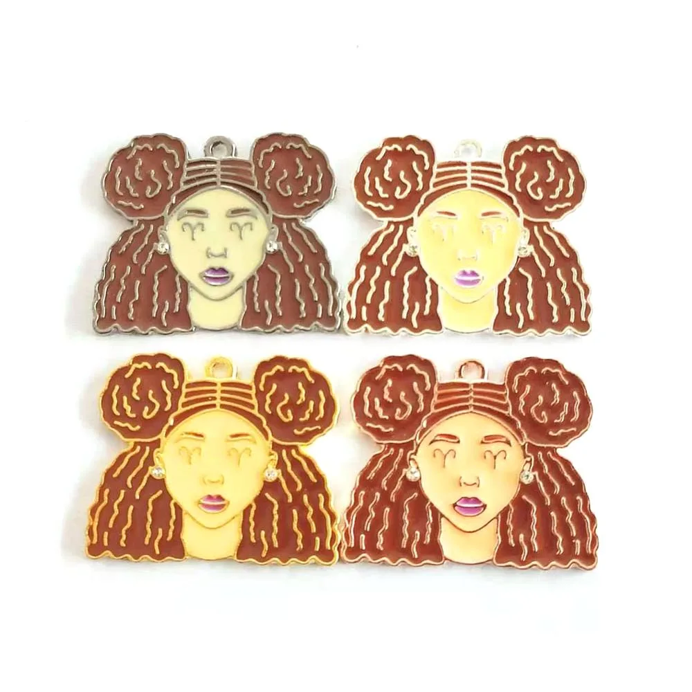 

10pcs Girl Face charms Set 0012