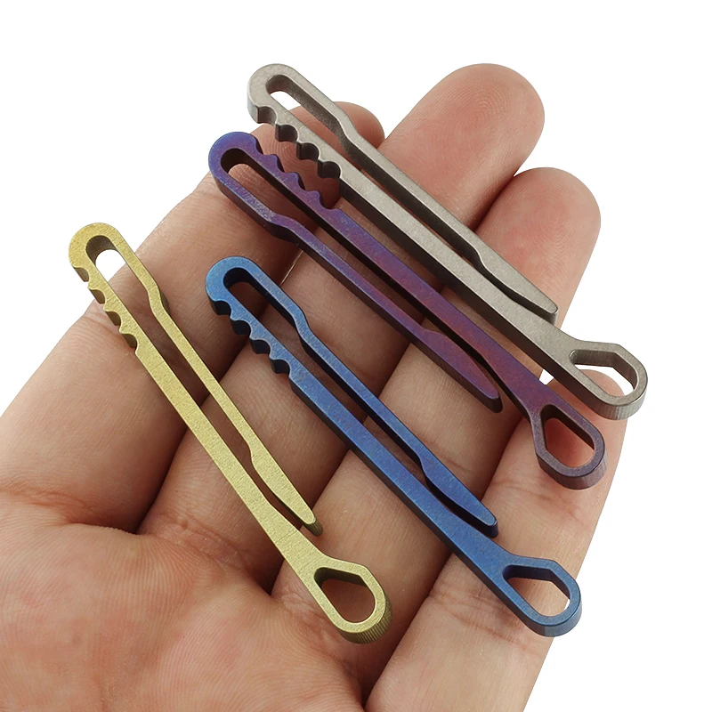 Outdoor Small Tool Fast Hooks Multi Buckle EDC Super Light Titanium Alloy Key Ring