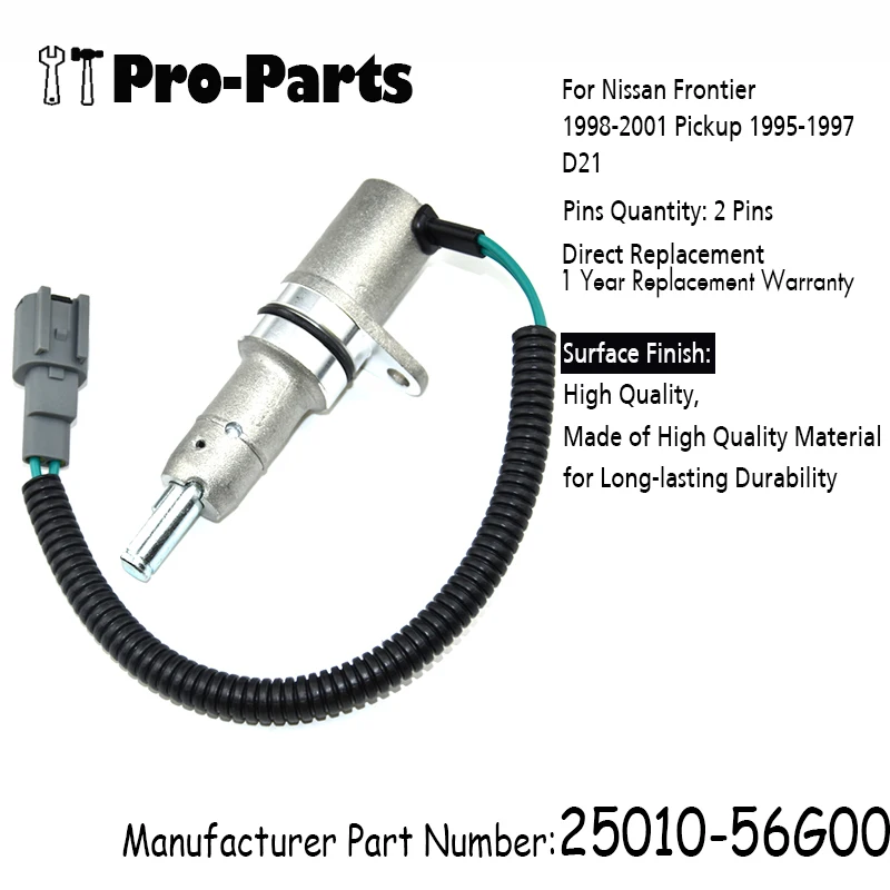 Nuevo Sensor de Velocidad para Odómetro de Vehículo 25010-56G00 para Nissan Frontier 1998 1999 2000 2001 Pickup 1995-1997 D21 1994 2501056G00
