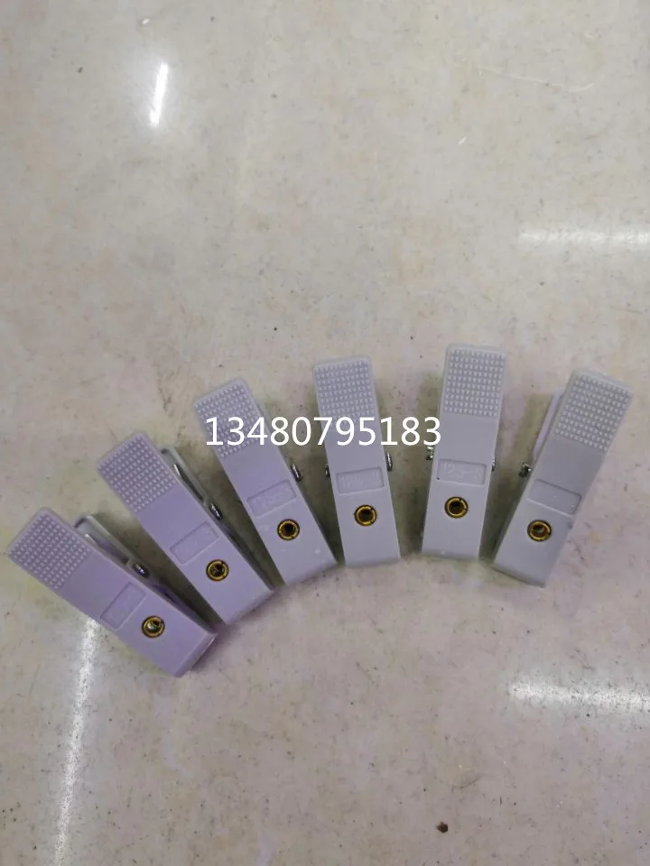 10pcs Polymer Test Fixture Button Battery Clip Aging Cabinet Clip Sub-capacity Cabinet Test Clip 12.5 Wide 3A Fixture