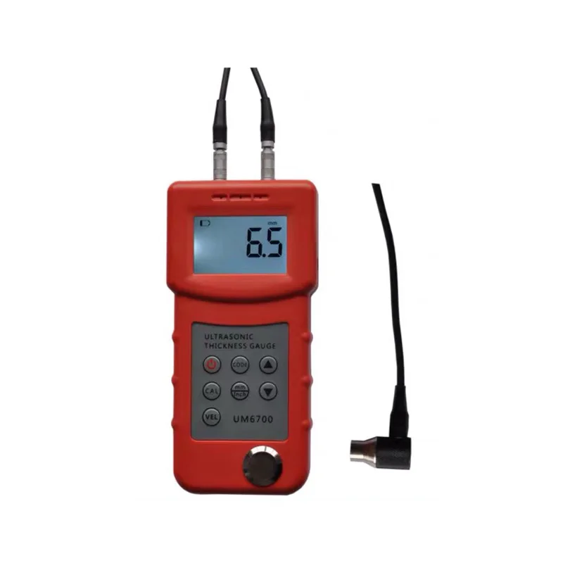 

UM6700 Ultrasonic Thickness Gauge Metal Thickness Meter Tests 1.0-280mm Resolution: 0.1mm