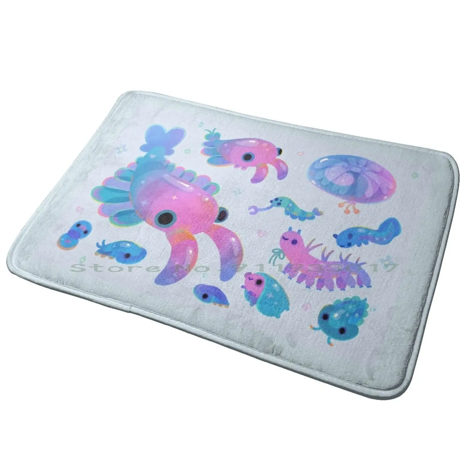 Cambrian Baby-Pastel Entrance Door Mat Bath Mat Rug Cambrian Paleontology Paleoart Prehistoric Life Paleontologist Baby Kid