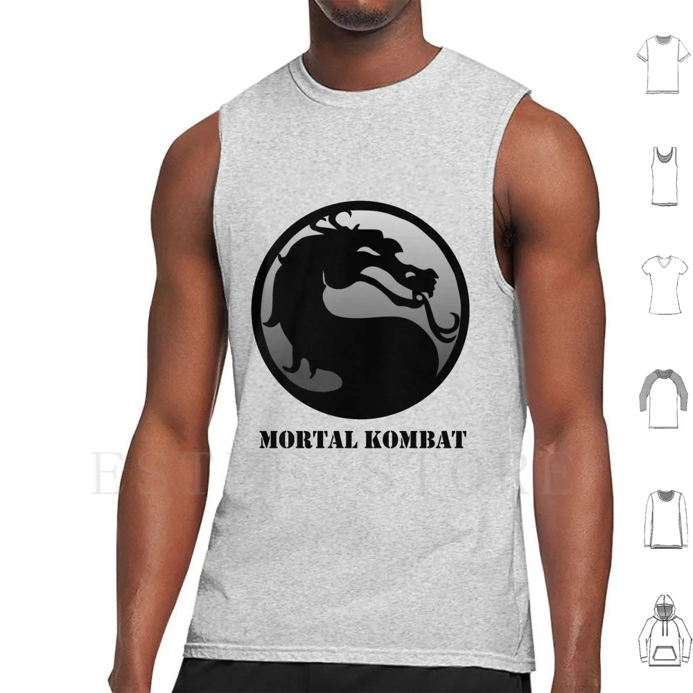 Mortal Kombat Tank Tops Vest Cotton Mortal Mortal Kombat Games Fighting Pc Mk11 Mortal Kombat Arcade Test Your Might Shao Kahn