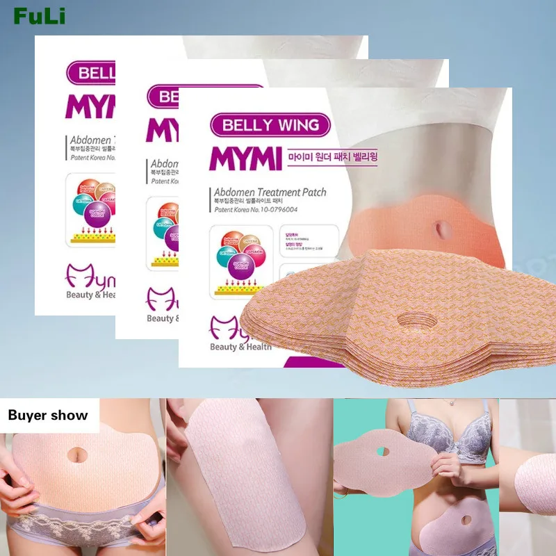 

50Pcs Mymi Wonder Patch Quick Slimming Patch Belly Slim Patch Abdomen Slimming Fat Burning Navel Stick Weight Loss Slimer Tool