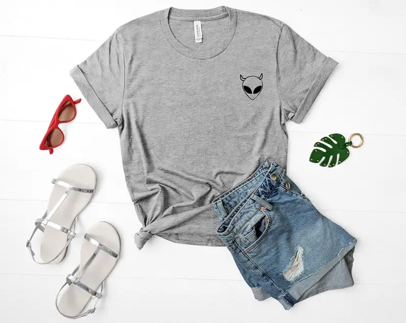 Sugarbaby Satan Alien Funny Graphic T-Shirt Unisex Fashion Men Women Cotton t shirt Women Gift Unisex Cute Shirt Drop Ship
