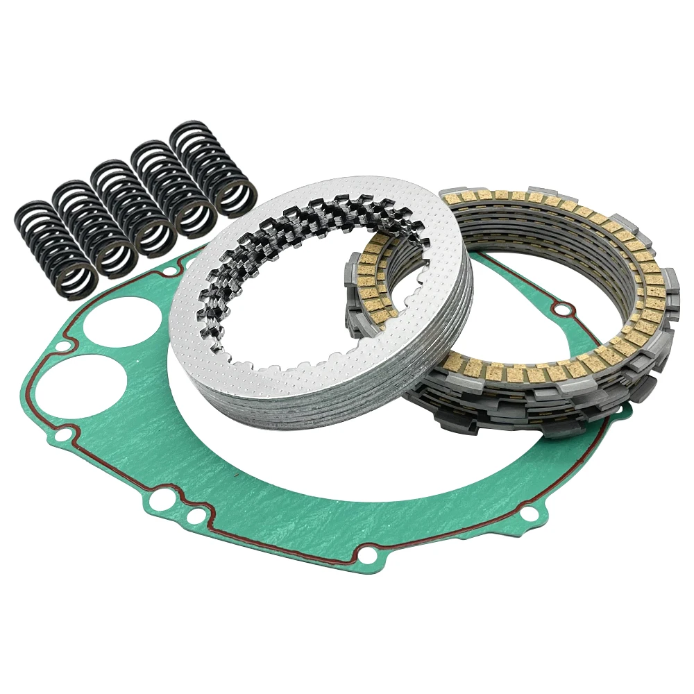 Complete Clutch Kit Heavy Duty Springs and Cover Gasket Compatible for Suzuki GSXR600 GSX-R 600 2001-2005