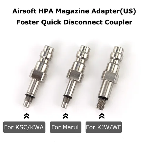 Imagen 1 del producto Nuevo adaptador HPA Foster acoplador de desconexión rápida (versión estadounidense) para KSC/KWA,KJW/WE,Marui,VFC