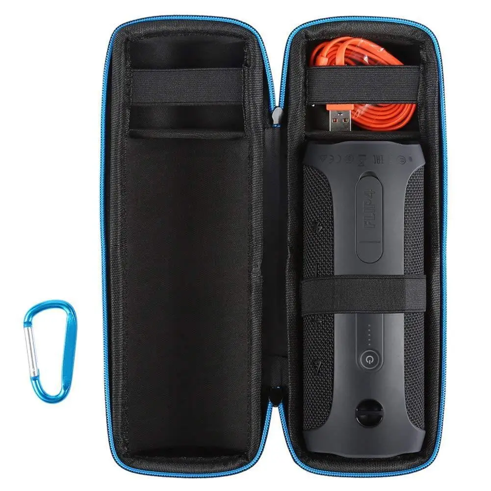 Travel Carrying Protective Cover Case For JBL Flip4 Flip 4 Wireless Bluetooth Speaker Cover Pouch for Plug & Cables