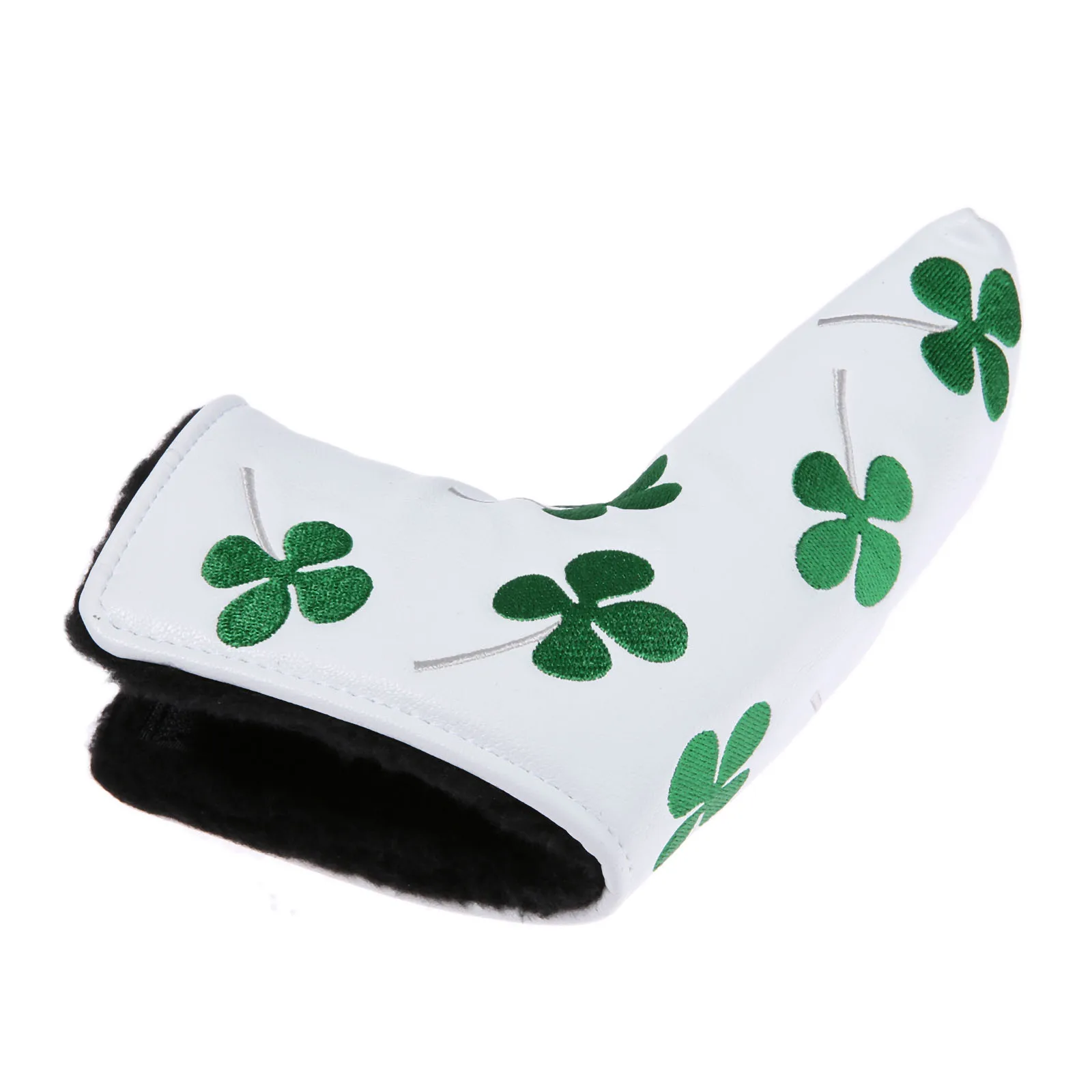 1 PC Golf Putter Cover Headcover White Golf Club Head Accessories New Four-Leaf Clover Pattern