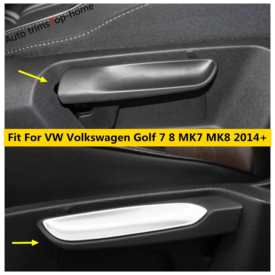 

Back Seat Chair Adjustment Handle Frame Decor Cover Trim Fit For VW Volkswagen Golf 7 8 MK7 MK8 2014 - 2023 Interior Accessories