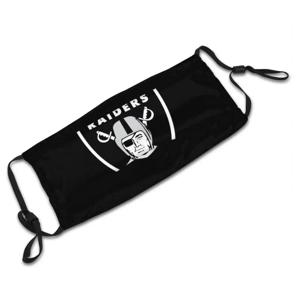 Raiders maska Oakland dla dorosłych zmywalny filtr Pm2.5 Logo kreatywność Raider Logo