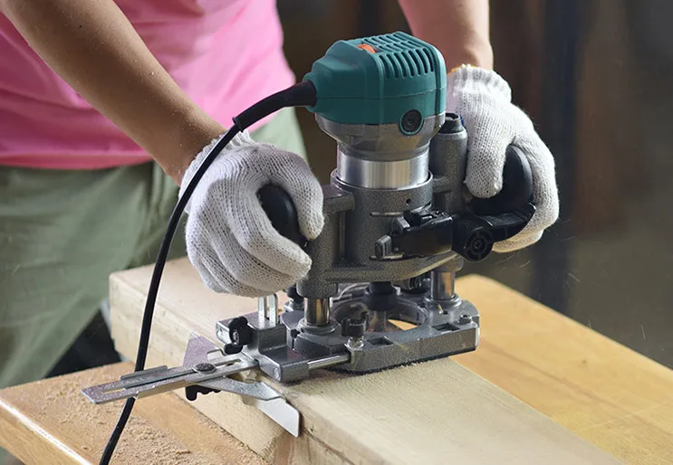 Fresatrice elettrica multifunzionale per legno, rifilatrice elettrica, macchina per incidere, fresatura e scanalatura del legno Ma
