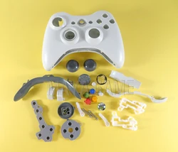 1set For Xbox360 wired Controller Housing Shell Cross Button Whole Housing Cover Case for Xbox360 wired Joystick White/Black