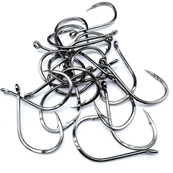 Feeder Fishing Tackle Hooks Whole Bulk Bring Eyed Barbed Circle Fishhooks Carp Jig Head Jighead Pesca High Carbon Steel Peche