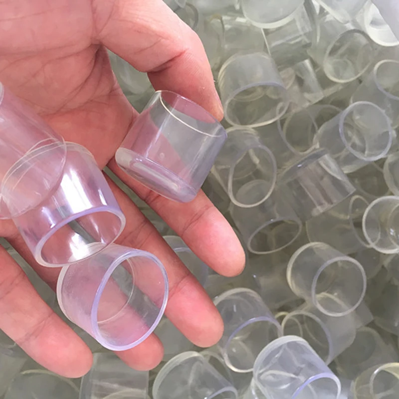 1pc Transparent Non-Slip Silicone Chair Caps Table Foot Pads Furniture Table Covers Socks Plugs Cover Floor Protectors