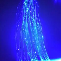 50PCSX 1mm X 4Meters Sparkle flash point glow PMMA plastic fiber optic cable for light decoration