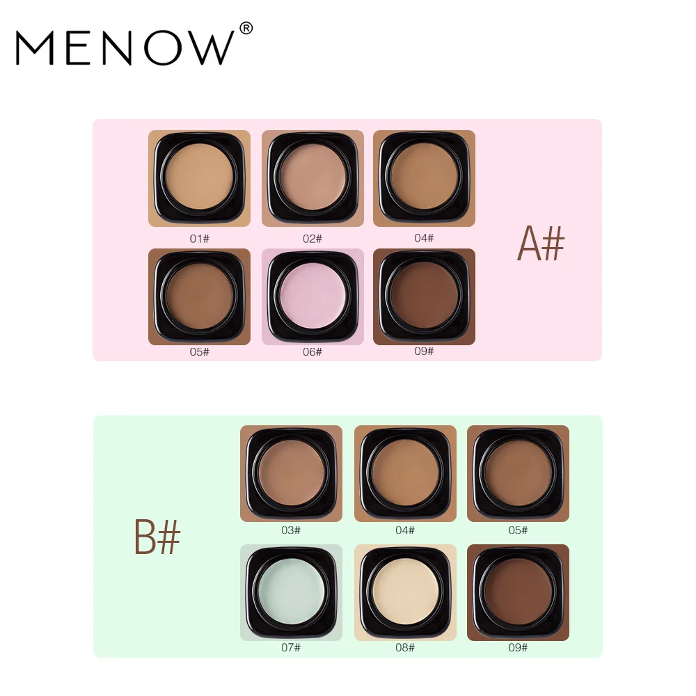 MENOW C16001B Multicolor Concealer Isolation Dark Eye Socket To Brighten The Skin Color Concealer Six Colors Makeup Cosmetic