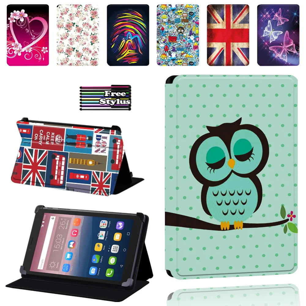 

Funda for Alcatel OneTouch Pixi 3 7" 8" 10" /Pixi 4 7" Stand Case Leather Flip Cover Tablet Case