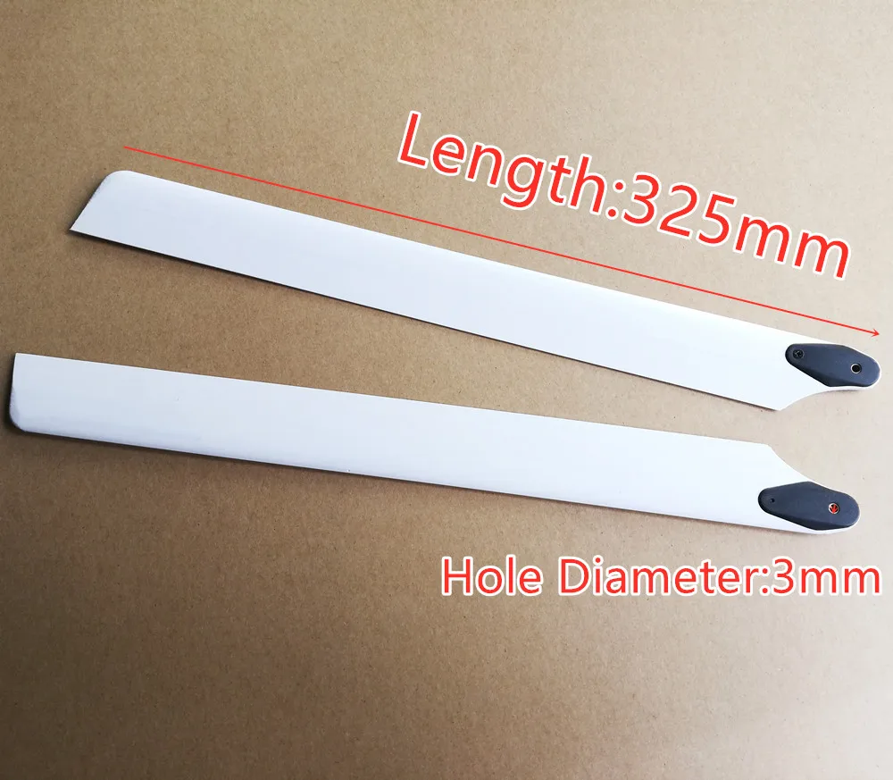 

325mm 32.5cm Main Blades 3mm Hole diameter 325*3mm Spare Parts Accessories For 450 Helicopter Model Toys