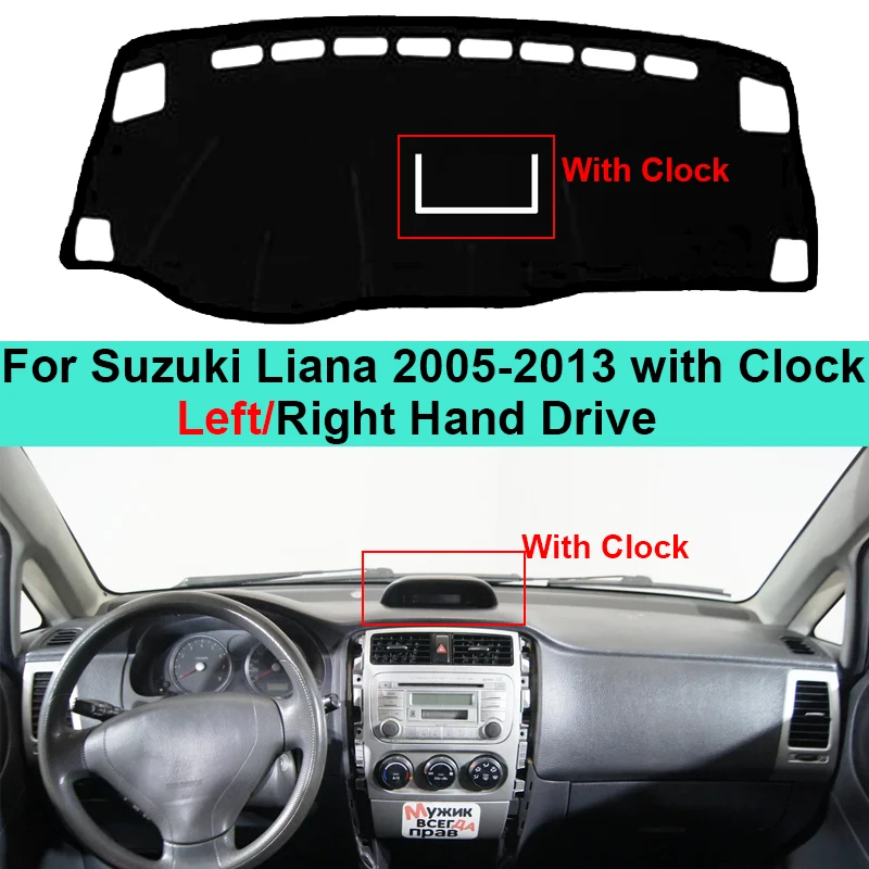 Anti-Slip Car Inner Dashboard Cover DashMat For Suzuki Liana 2005 - 2013 Rug Carpet Cushion Sun Shade Pad Protector 2006 2007