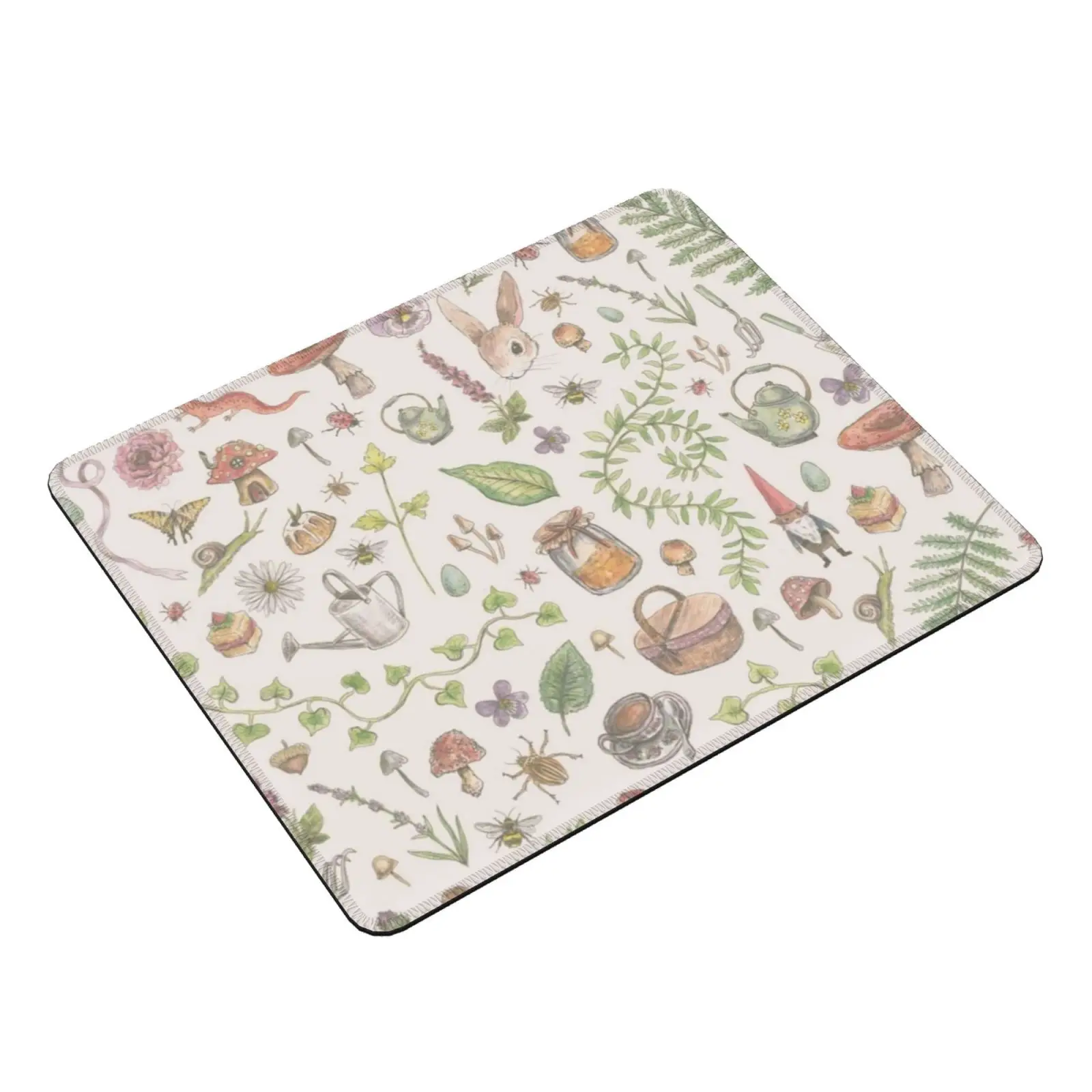 Cottagecore-Faded Pink Mouse Pad DIY Print Fae Garden Cottage Cottagecore Magic Gnome Witch Herbs