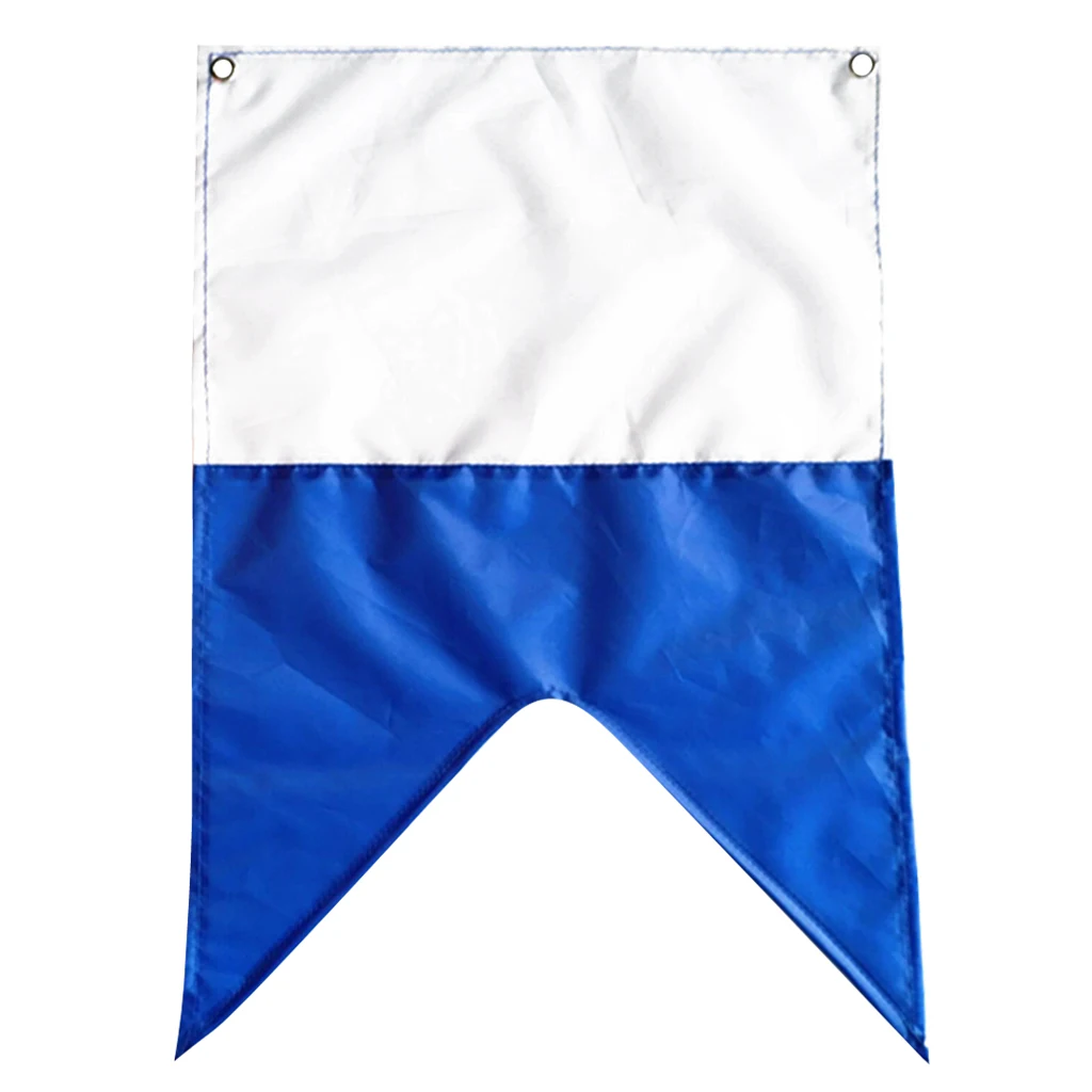 50X35 Cm (20X14 Inci) Kapal Selam Scuba Diving Bendera Alpha Spanduk Nasional Tanda Internasional-Biru dan Putih