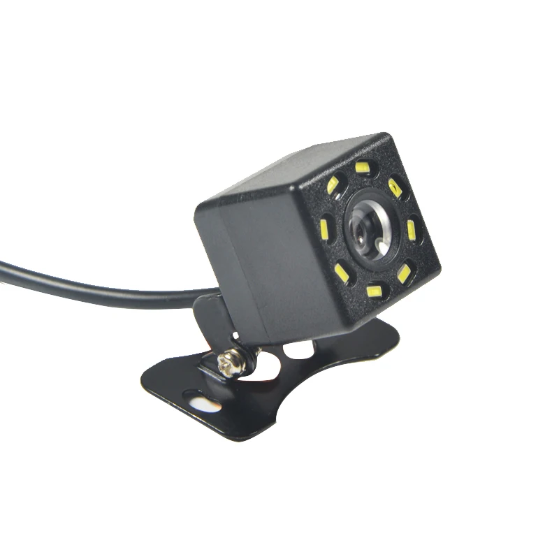 Car Rear View Camera Vehicle Back Up Reverse Cam 8 Led Lights Night Vision Wide Angel Parking Lines Waterproof Universal Cars
