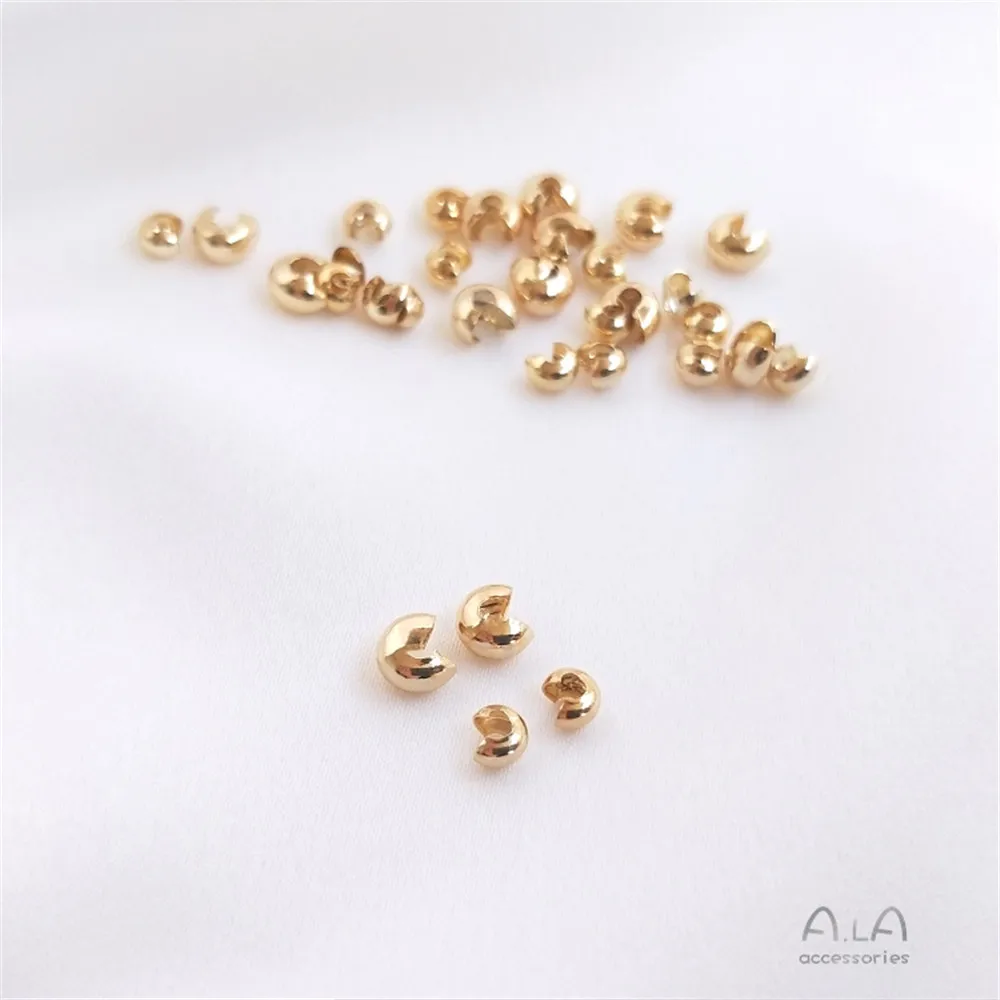 14K Gold Color Accessories Half moon bag clasp crescent clasp C clasp bracelet positioning bead end clasp Handmade DIY material