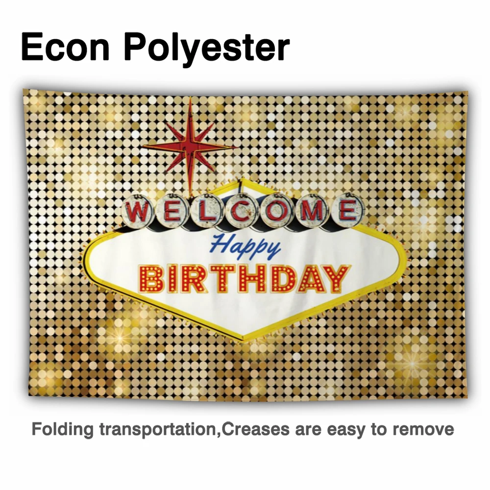 Funnytree Hoan Nghênh Bạn Đã Bữa Tiệc Sinh Nhật Vui Vẻ Vàng Phông Nền Lấp Lánh Sự Kiện Trang Trí Kỷ Niệm Trang Trí Nền Chụp Ảnh