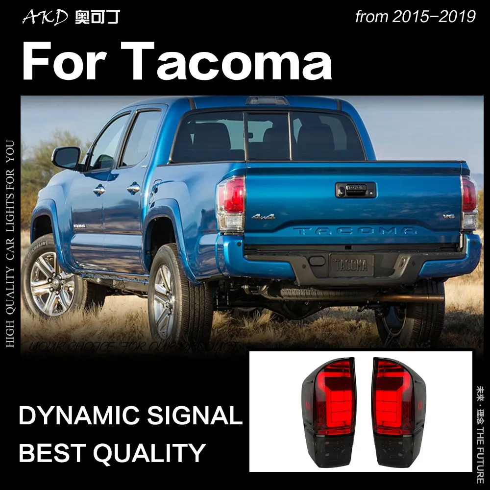 

AKD Car Styling for Toyota Tacoma Tail Lights 2015-2019 Tacoma LED Tail Lamp DRL Brake Dynamic Signal Reverse auto Accessories