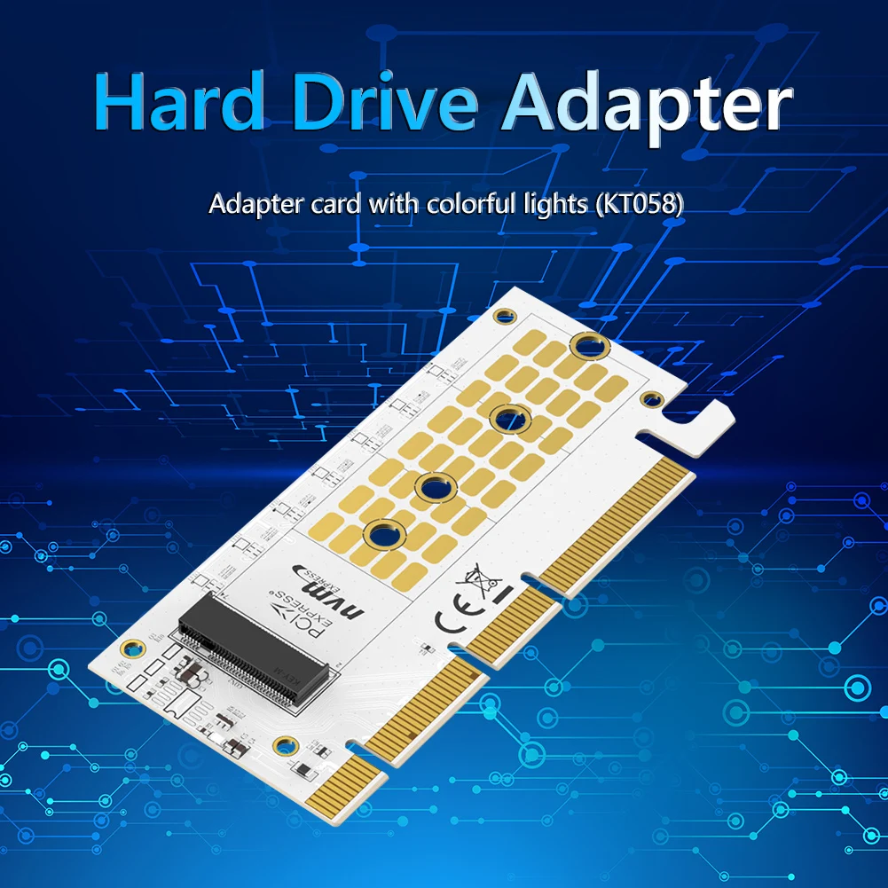 MAIWO M.2 M KEY SSD Adapter LED Expansion Card 32gbps M2 NVME To PCIE 3.0 X4 X8 X16 Riser Adapter Cards for WIN 7 8 10 Linux