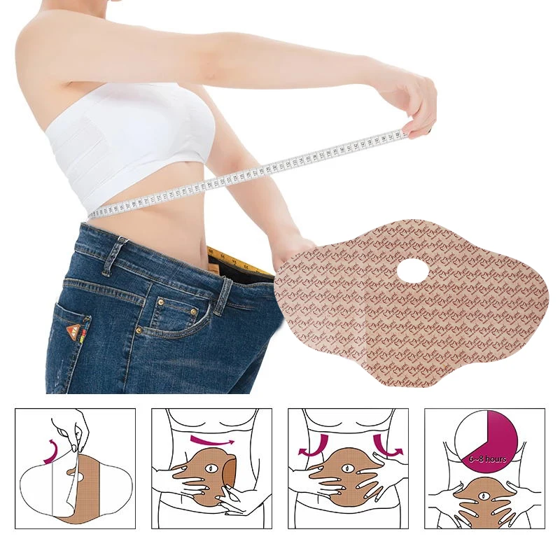 5pcs Wonder Patch Quick Slimming Patch Belly Slim Patch Abdomen Slimming Fat Burning Navel Stick Weight Loss Slimer Tool C2516