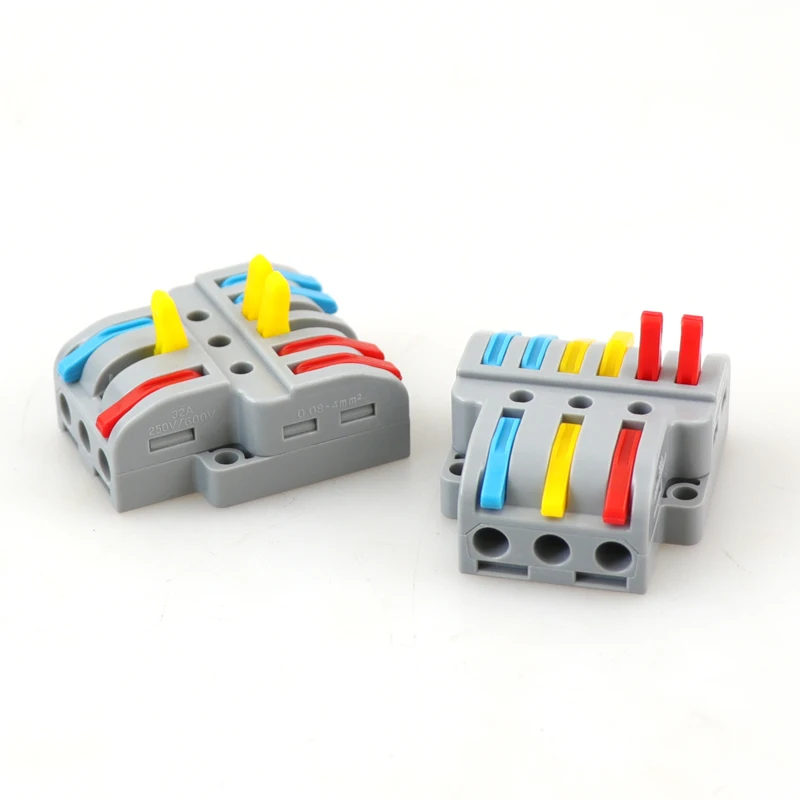 5/10/30/50PCS Rapido Connettore del Cavo Mini Universale Cavo di Collegamento Connettori Push-in Conduttore elettrico Morsettiera Splitter