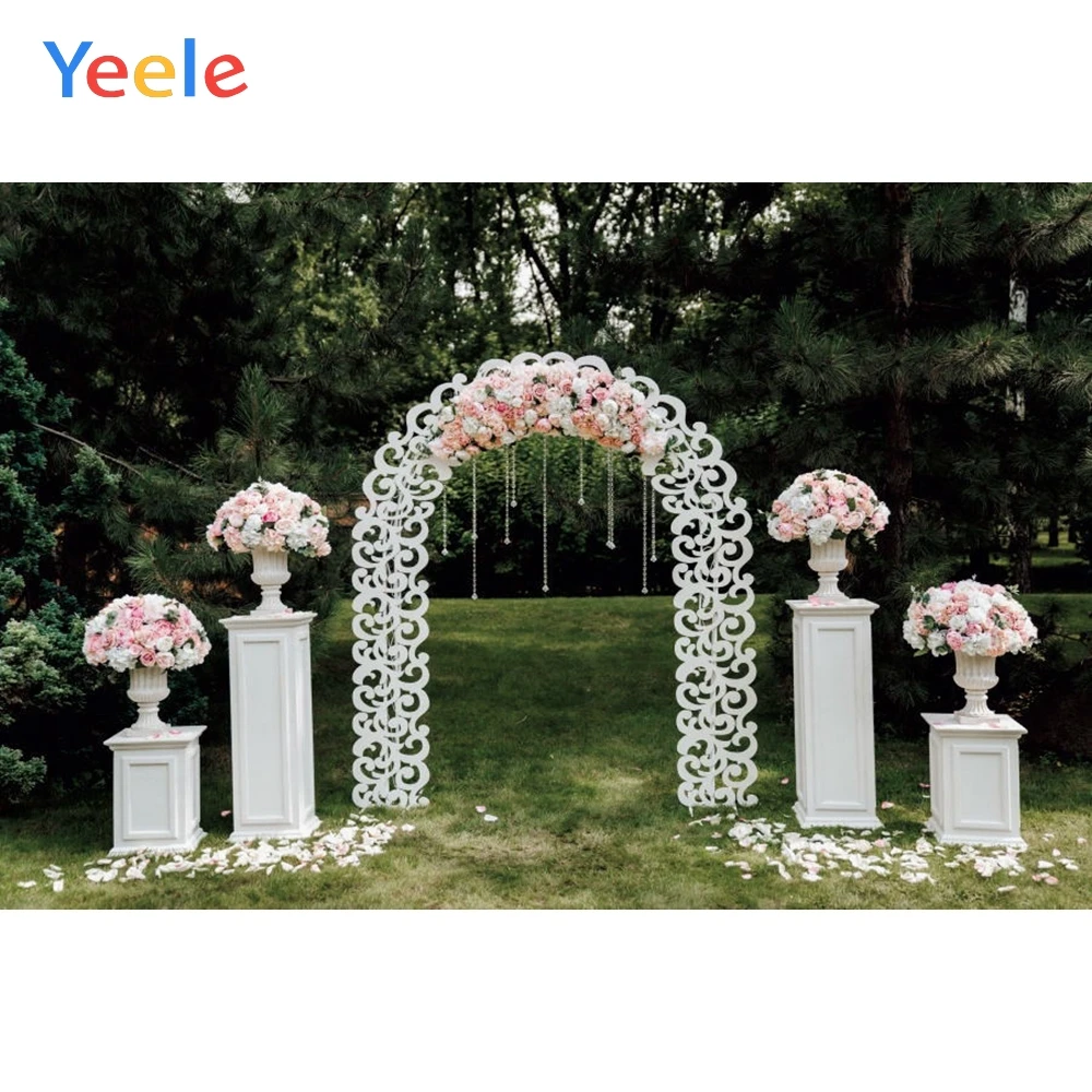 

Park Garden Flower Wedding Photocall Baby Portrait Vinyl Backdrop Photography Backdrops Background For Photo Studio Photophone