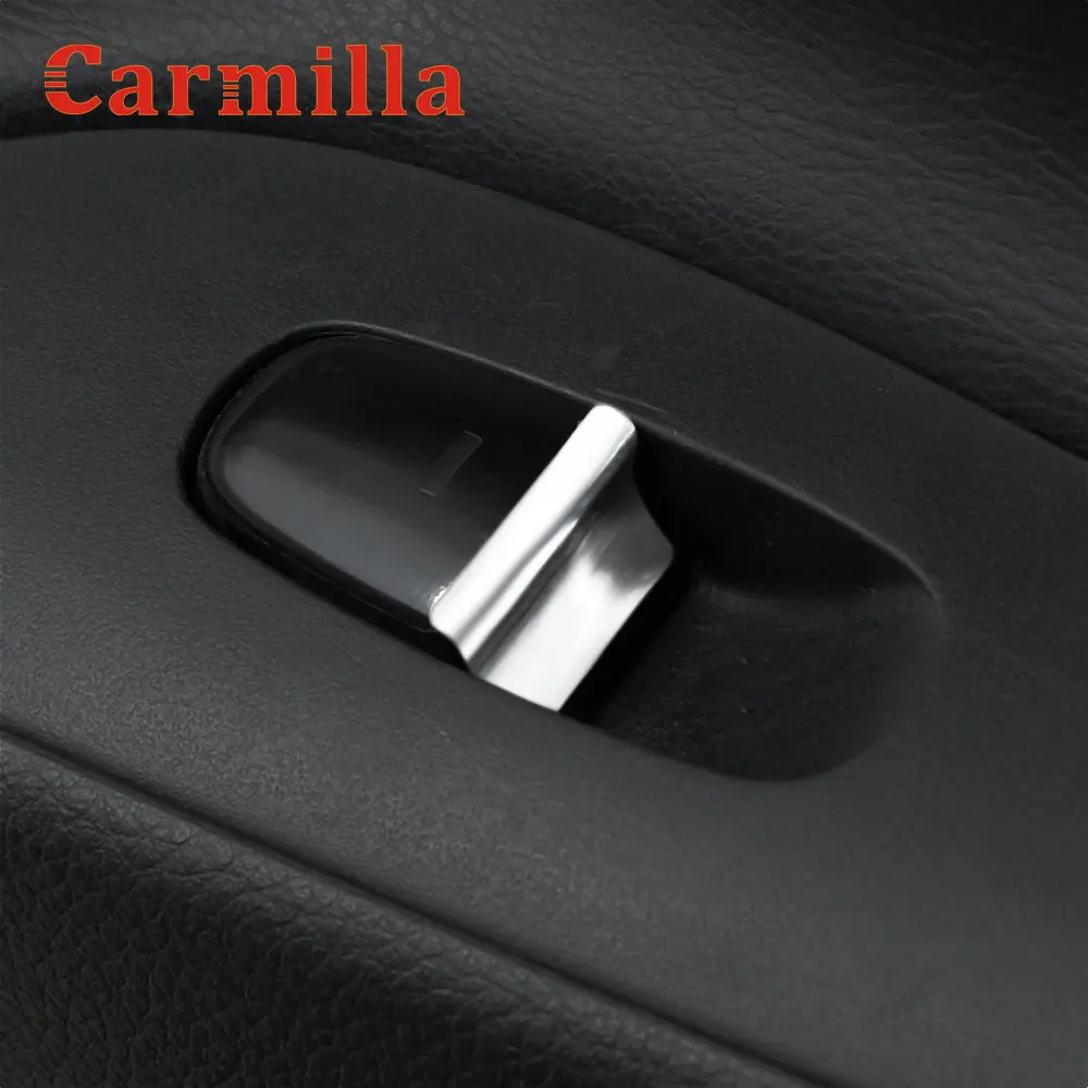 Carmilla Car Styling for Renault Koleos Samsung QM6 2017 - 2020 Interior Window Lifte Protection Cover Trim Sticker
