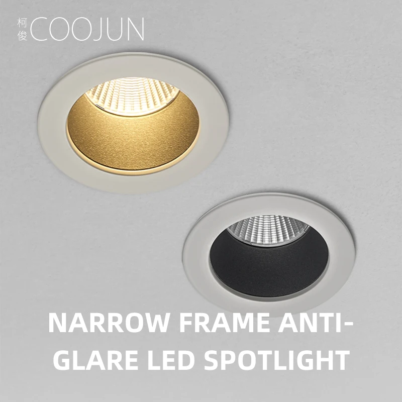 

SCON Embedded Narrow Frame Anti-glare Spotlight Simple Intelligence Dimming Lamps for Living Room Lighting