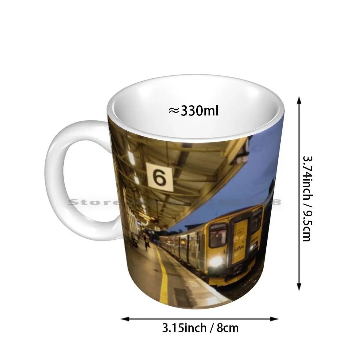 Exeter Vacuum Ceramic Mugs Coffee Cups Milk Tea Mug Thunderer 50008 Class 50 150 Sprinter Trains Railway Br British Railways