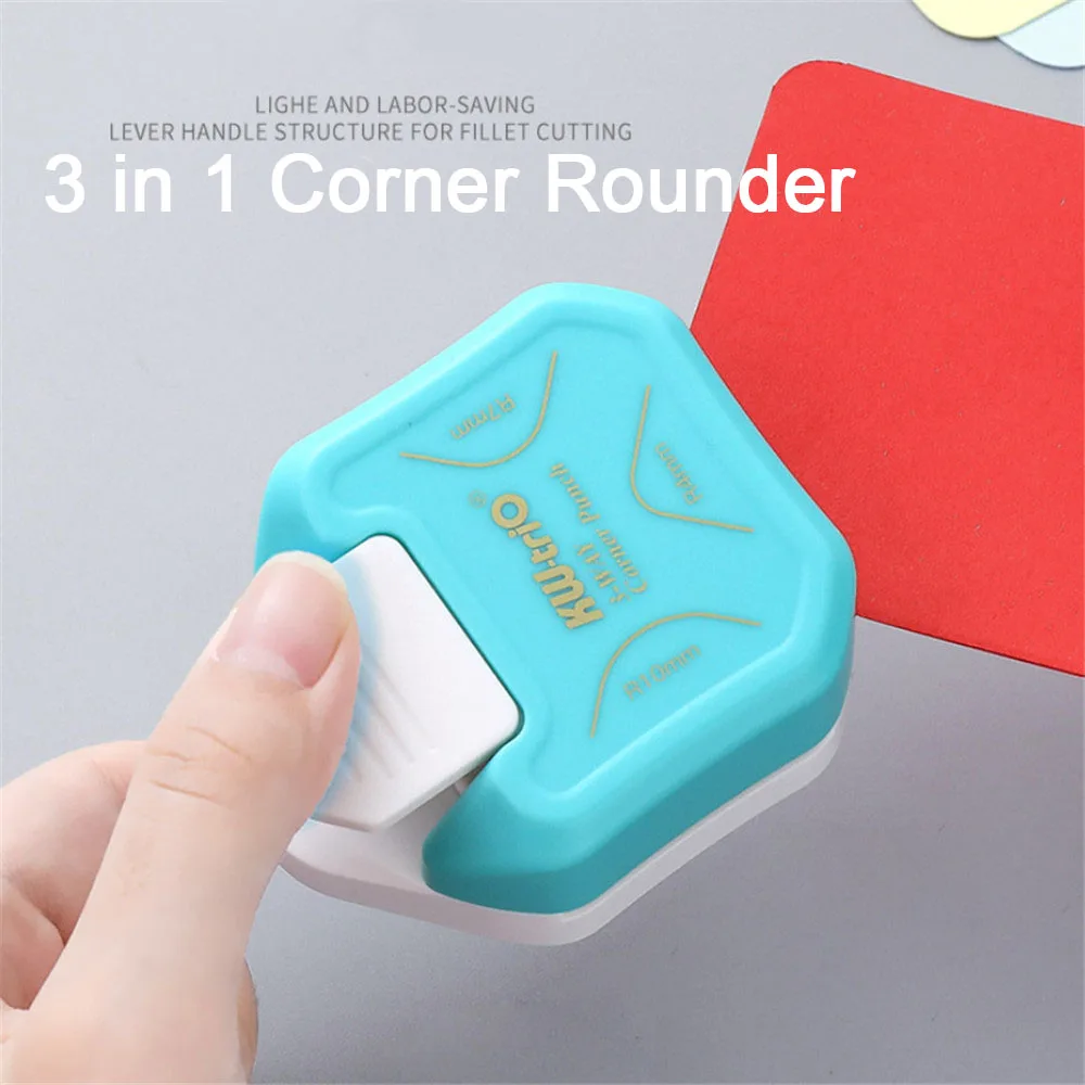 3 In1 Kunststoff Karte Rounder Punch R4/R7/R10mm Ecke Mini Ecke Trimmer Ecke Trimmer DIY Papier Cutter karte Scrapbooking Punch