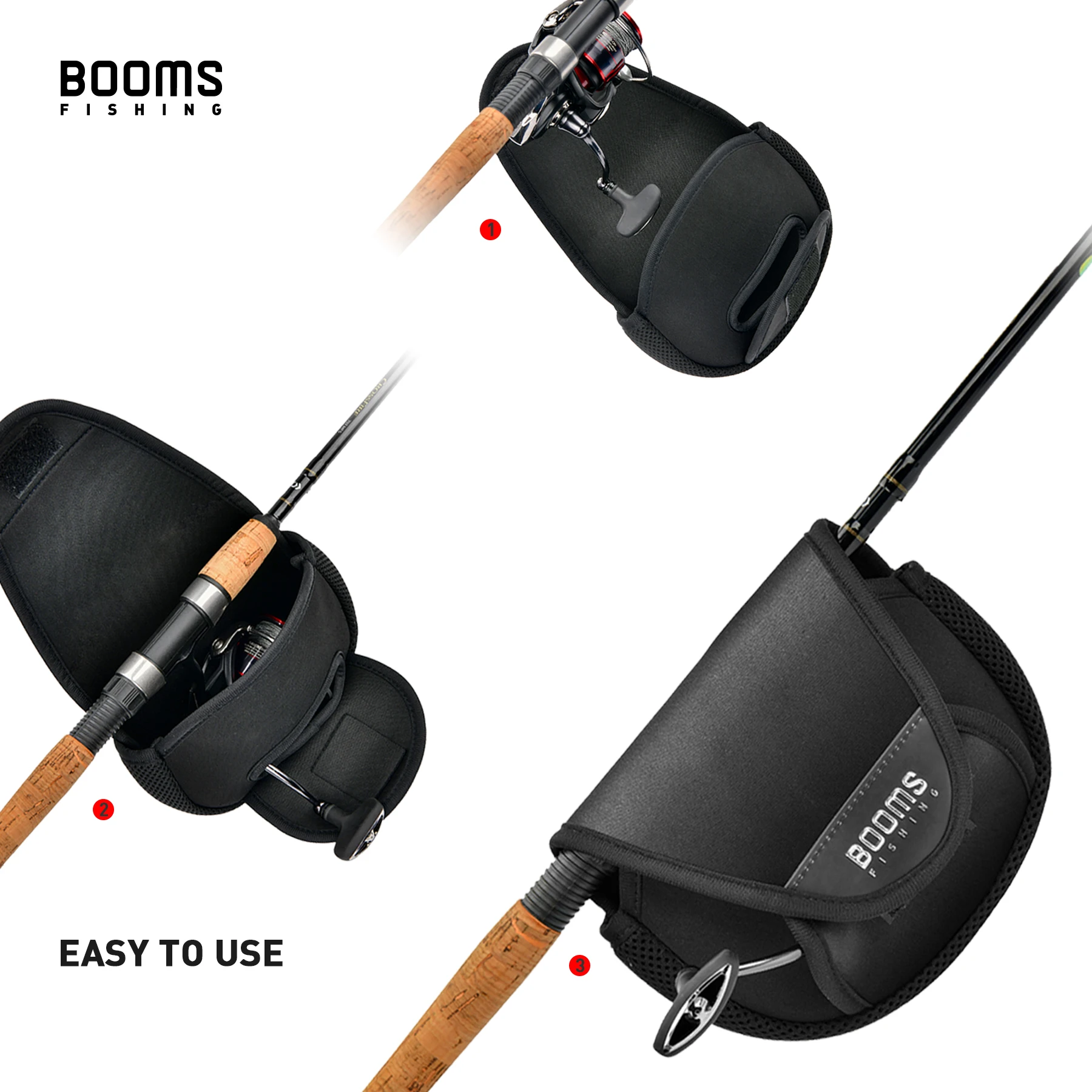 Booms Pesca-Baitcasting e Spinning Reel Capa Protetora, Storage Case, Reels Bag, Acessórios de Pesca, RC2, Novo