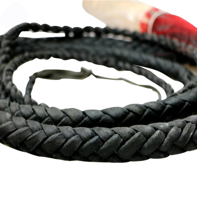 Catazer Kung Fu Cowhide Whip All Manual Martial Arts Performance Tai Chi Ring Whip Outdoor Fitness Self-defense Whip