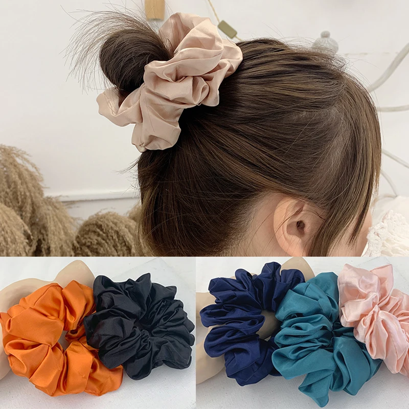 Scrunchie Multicolor Large Intestine Hair Ties Rope Ponytail Holder Great Qualtiy For Women