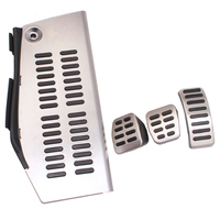 LHD Car Pad Foot Rest For Volkswagen Polo VW Golf 4 Bora Beetle RSi GTI R32 For Audi A3 SEAT Stainless Steel Pedal Pad
