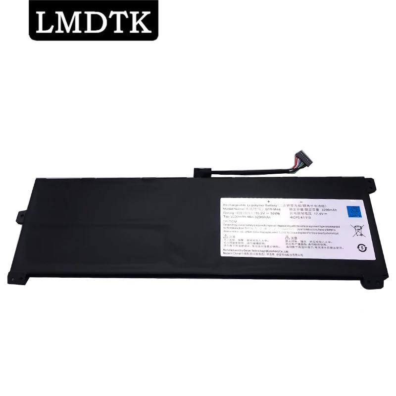 LMDTK New BTY-M48 Laptop Battery For  MSI PS42 8RB 8RA 8RC MECHREVO S1 S1-C1 4ICP5/41/119 15.2V 3390mAh 50WH