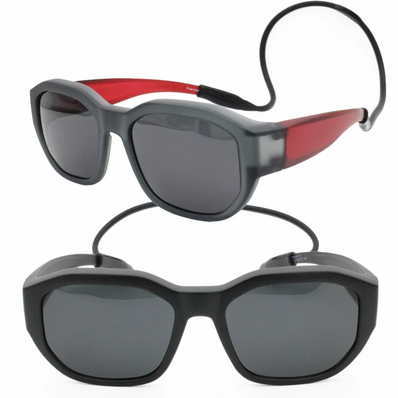 

Cool Anti-slip Unique Fullrim Fit over Handy Traveling Sports Sunglasses with Hanging Band Wear on Optical Eyewear for Ladies