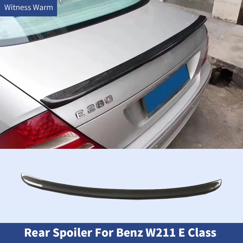 

W211 AMG Style FRP Carbon Fiber Rear Spoiler Wing for Benz W211 E Class 4-door Sedan 2003 - 2009 E200 E280 E320 E350 E500 E550