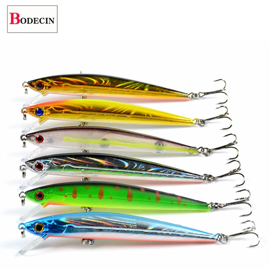 1pcs Floating Wobblers Jerkbait Minnow Hard/Artificial Bait For Fishing Lure With Treble Hooks Crankbait Tackle Bass Pike Tackle