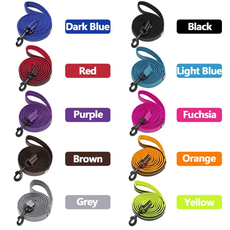Truelove Soft Mesh Nylon Dog Leash Double Trickness Running Reflective Safe Walking Training Pet Dog Lead Leash Stock 200cm Hot